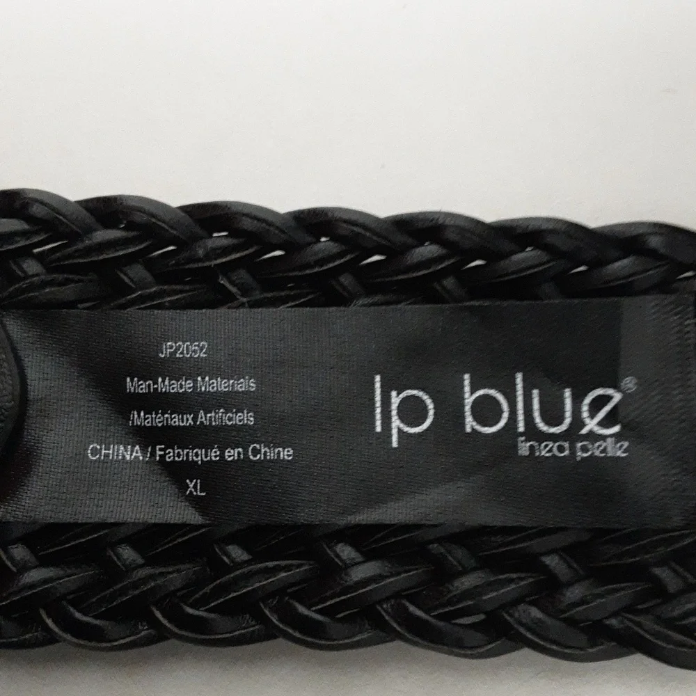 LP Linea Pelle  Blended Black Weave Women's XL‎ Belt